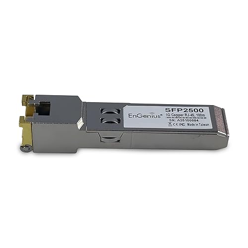 EnGenius Gigabit [SFP2500] Fiber-to-Copper Ethernet Transceiver, 1000BASE-T 100m, SFP