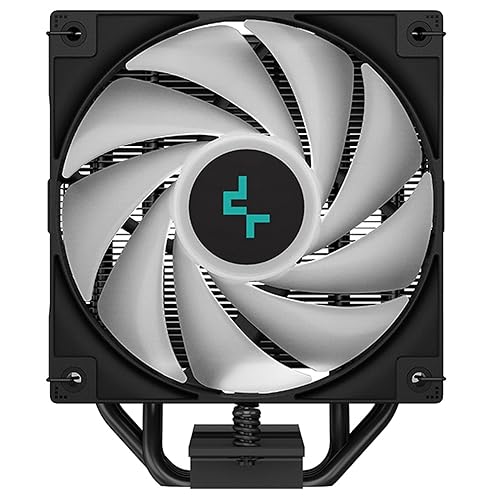 DeepCool AG400 BK ARGB Single-Tower CPU Cooler, 120mm Static ARGB Fan, Direct-Touch Copper Heat Pipes, Intel/AMD Support