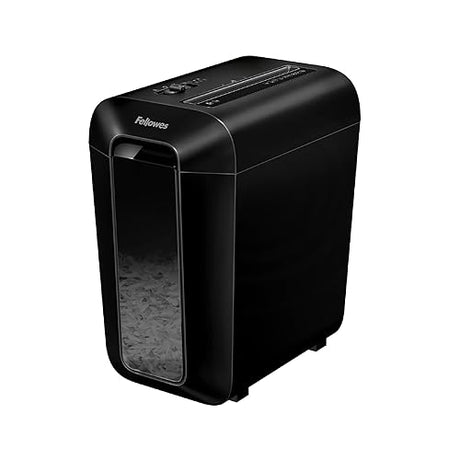 Fellowes LX65 10-Sheet, P4 Cross-Cut Deskside Paper Shredder with SafeSense