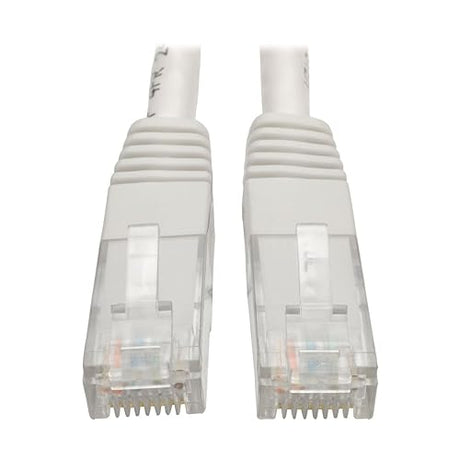 Tripp Lite 10ft Cat6 Gigabit Molded Patch Cable RJ45 M/M 550MHz 24AWG White (N200-010-WH) 10 ft. White