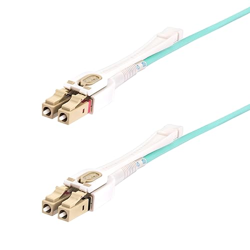 StarTech.com 8m (26.2ft) LC (UPC) OM4 Multimode Fiber Optic Cable, 50/125, 100G, Low Insertion Loss, LSZH Fiber Jumper Cord