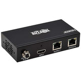 Tripp Lite HDMI Over Ethernet Cat6 Extender Kit, Splitter/2x Pigtail Receivers - Up to 230 feet or 70.1 Meters - 4K 60Hz Video HDR, 4:4:4, PoC, TAA Compliant (B127A-002-BHPH2)