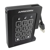 Apricorn 4TB Aegis Padlock SSD 256-Bit, FIPS 140-2 Level 2 Validated Ruggedized USB 3.0 Encrypted External Portable Drive (ASSD-3PL256-4TBF)