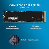 Crucial P3 4TB Internal SSD PCIe Gen 3 X4 NVMe SKU 6509716