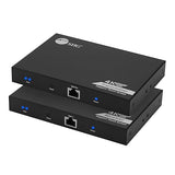 SIIG HDMI KVM Extender Over CAT6/ 6e/ 7 Cable to 230ft, 4K 60Hz with HDMI Loop Out, USB Port for Keyboard/Mouse, Touch Screen Panel, S/PDIF Audio Extraction, Transmitter & Receiver (CE-H27811-S1)