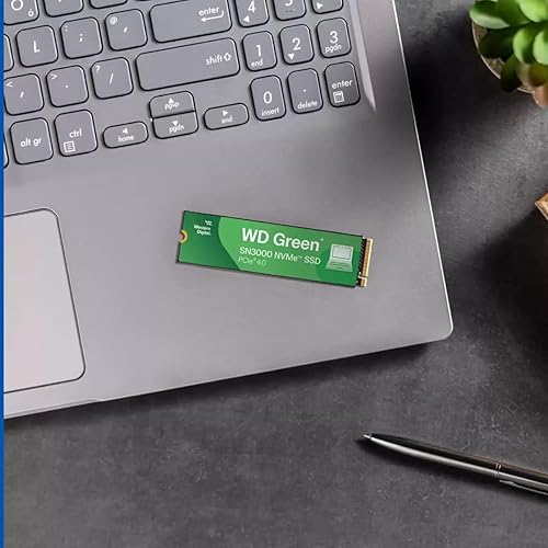 Western Digital 1TB WD Green SN3000 NVMe Internal SSD - Solid State Drive - Gen4 PCIe, M.2 2280, Up to 5,000 MB/s - WDS100T4G0E