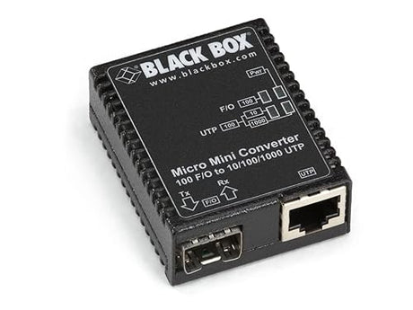 Black Box LMC400A 10/100BT 100Bfx SFP Media Converter US P