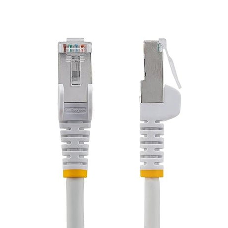StarTech.com 75ft White CAT6a Ethernet Cable, Snagless RJ45, 10GbE, 100W PoE++, S/FTP, 500MHz, 27AWG Pure Bare Copper, LSZH