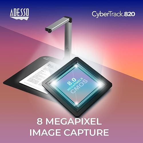 8 Megapixel Fixed-Focus A3 Document Camera Scanner with OCR Function
