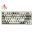 Keychron Q1 Max Hotswap Wireless Mechanical Keyboard|RGB|Aluminum Frame|Shell White|with Knob|Gateron Jupiter Red|75% Layout (84 Keys)|Windows Mac OS (Q1M-P1) Jupiter Red Shell White