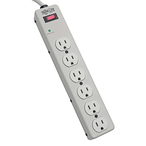 Tripp Lite Surge Protector Strip 120v 6 Outlet Metal 6ft Cord 1340 Joule High Joules