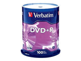 Verbatim AZO DVD+R 4.7GB 16X With Branded Surface - 100pk Spindle - 2 Hour Maximum Recording Time