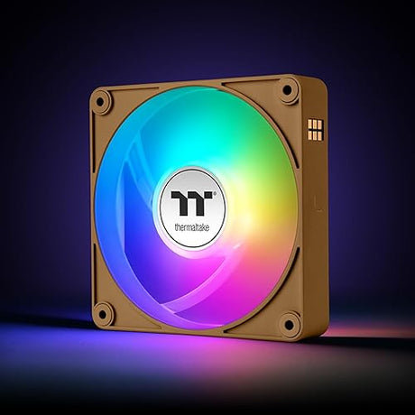Thermaltake CT120 EX Reverse ARGB Sync PC Cooling Fan 3 Pack, 500~2000 RPM, 5V Mobo Sync, 16.8 Million Colors 9 LEDs, MagForce 2.0 Connectors, Hydraulic Bearing, Gravel Sand, CL-F224-PL12GS-A