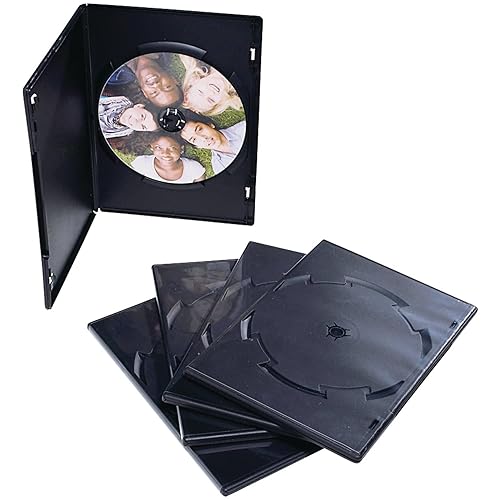 VERBATIM 95094 CD/DVD Black Video Trimcases - 50pk, Black Cases