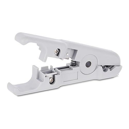 StarTech.com Network Cable Stripper and Cutter, Professional Wire Stripper for UTP/FTP/STP/Coax Cables, Rotary Wire Stripping and Cutting Tool