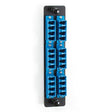 Black Box JPM467C-R2 Fiber Adapter Panel - High Density, (12) LC Duplex, Ceramic, Blue