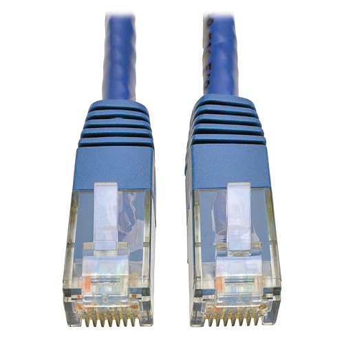 Tripp Lite Cat6 Gigabit Molded Patch Cable, 100' RJ45 (M/M), 550MHz 24 AWG Blue 100' (N200-100-BL) 100 ft. Blue