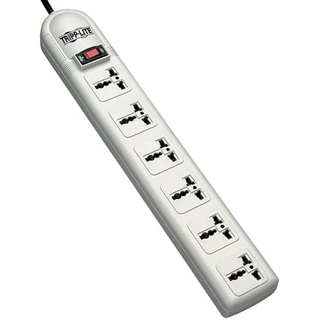 Tripp Lite Surge 6 Universal Outlets/CEE Plug 230V 750 Joules - Surge protector - 10 A - AC 230 V - output connectors: 6 - France, Germany - light gray