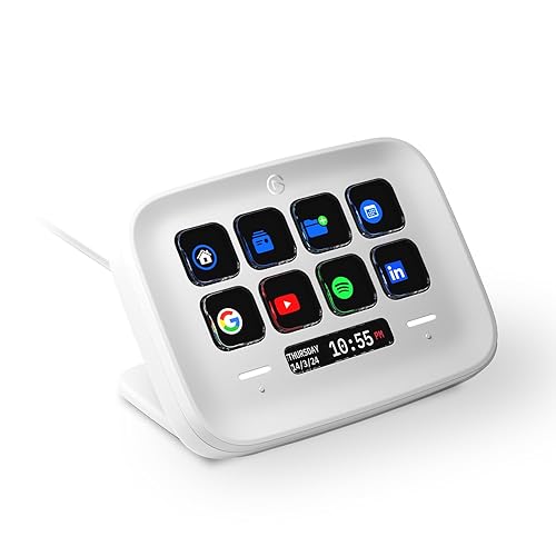 Elgato Stream Deck Neo – 8 Customizable Keys, 2 Touch Points, Speed Through Tasks & Workflows - Control Word, Excel, PowerPoint, Teams, Zoom, Spotify and more, Drag-’n-Drop Setup - Works with Mac & PC