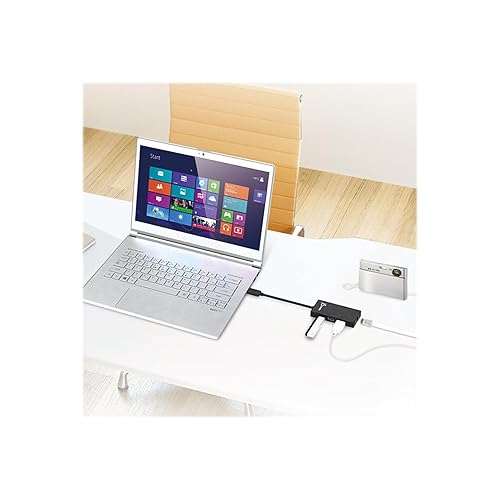 j5create USB 3.0 Multi-Adapter Hub- 3X USB 3.0 SuperSpeed Ports, Gigabit RJ45 Ethernet, Compatible with Windows and MacOS