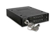 ICY DOCK Full Metal 2 Bay 2.5” SATA/SAS HDD & SSD Mobile Rack for External 3.5 Drive Bay | ToughArmor MB992SK-B Matte Black