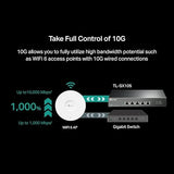 TP-Link TL-SX105 | 5 Port 10G/Multi-Gig Unmanaged Ethernet Switch | Desktop/Wall-Mount | Plug & Play | Fanless | Sturdy Metal Casing | Speed Auto-Negotiation 5 Port | 10G