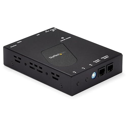 StarTech.com ST12MHDLANRX Hdmi Video Over Ip Gigabit Lan Enet Receiver for St12mhdlan 1080p, Black