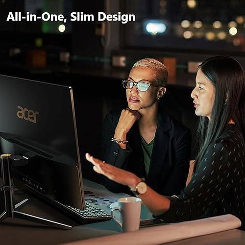 Acer Aspire C22-1610-UA91 AIO Desktop | 21.5 Full HD 1920 x 1080 IPS Display | Intel Core i3-N305 | Intel UHD Graphics | 8GB DDR5 | 512GB PCIe Gen 4 SSD | Intel Wi-Fi 6 | Windows 11 Home