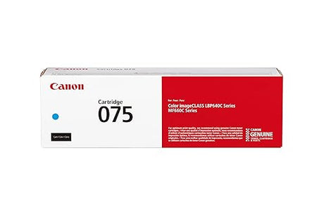 Canon Genuine 075 Cyan Toner Cartridge