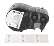 Brady Self-Laminating Vinyl Pre-Sized Labels for Label Printer BMP51/BMP53/M511-200 Self Adhesive Printer Labels - Black on White, Transparent (38,10 mm (W) x 31,75 mm (H)) - M5-115-427