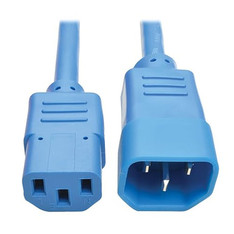 Tripp Lite 6ft Pwr Extension Cord 18awg 10a C14 To C13 Blue Computer Cable