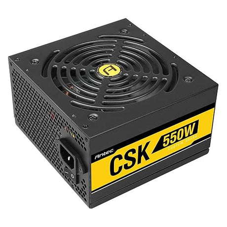 Antec Bronze Power Supply, CSK 550W 80+ Bronze Certified PSU, Continuous Power with 120mm Silent Cooling Fan, ATX 12V 2.31 / EPS 12V, Bronze Power Supply CSK550