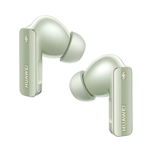 HUAWEI FreeBuds Pro 4, Dual-Driver True Sound, Intelligent Dynamic ANC, Head Motion Controls, Compatible with iOS&Android, Green. Buy one and get a Free Huawei AX2 Router, While Supplies Last. FreeBuds Pro 4 Green