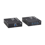 Tripp Lite 4-Port USB Extender Over Ethernet Kit, HDBaseT-USB3 Over Cat6a, 5 Gbps USB-A 3.2 Gen 1, Up to 328 Feet / 100 Meters, Power Over Cable, RS-232, TAA Compliant, 1-Year Warranty (BHDBT3-USB)