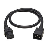Tripp Lite C20 to C21 Power Extension Cord, 3 Feet / 0.9 Meters, 20 Amps, 250 Volts, 12 AWG, Heavy Duty Jacket, Black, IEC-320-C20 to IEC-320-C21, Manufacturer's Warranty (P035-003)