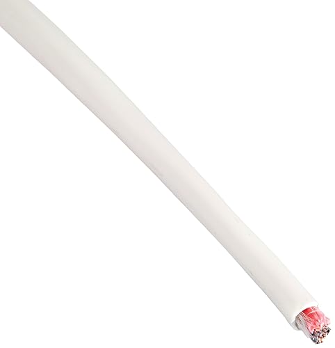 C2G 40537 18 AWG Bulk Speaker Wire, Plenum CMP-Rated, White Jacket (250 Feet, 76.2 Meters)