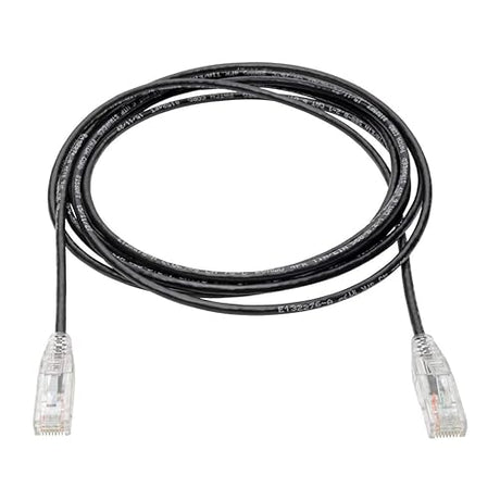 Tripp Lite Cat6 Gigabit Patch Cable, RJ45 M/M, Gigabit, Snagless, UTP, Molded, Slim, Black, 10 ft. (N201-S10-BK) Black 10 ft.