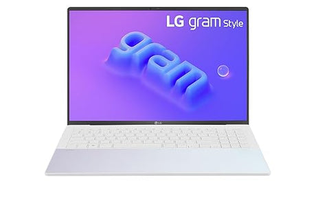 LG Gram Style 16'' Ultra-Lightweight with 16:10 OLED Display and Intel® Evo 13th Gen. Processors, 16GB LPDDR5, 512GB SSD, Dynamic White 16 16GB 512GB