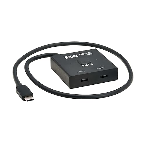 Tripp Lite 2x1 Bi-Directional USB-C Switch, 10 Gbps Data Transfer, 8K@60Hz or 4K@120Hz Video, 100W PD Charging, USB 3.2 Gen 2, HDCP Passthrough, No Software Needed, 3-Year Warranty (U415-002-BDS)