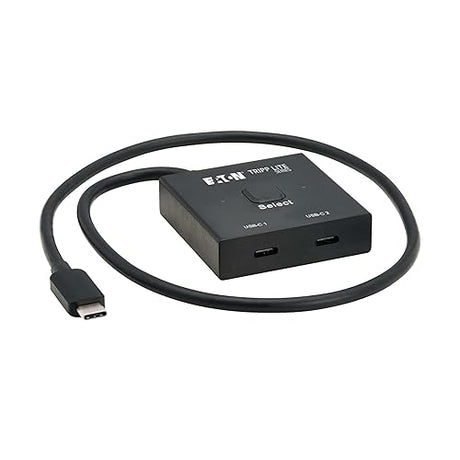 Tripp Lite 2x1 Bi-Directional USB-C Switch, 10 Gbps Data Transfer, 8K@60Hz or 4K@120Hz Video, 100W PD Charging, USB 3.2 Gen 2, HDCP Passthrough, No Software Needed, 3-Year Warranty (U415-002-BDS)