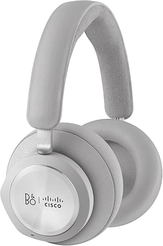 Cisco | Bang & Olufsen Cisco 980, Wireless Dual Over-Ear Bluetooth Headset with Case, USB-A HD Adapter, Active Noise Cancellation, First Light, 1-Year Limited Liability Warranty, HS-WL-980-BUNA-L