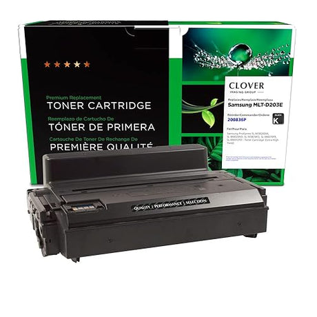 Clover Remanufactured Toner Cartridge Replacement for Samsung MLT-D203E | Black | Extra High Yield Black 10,000