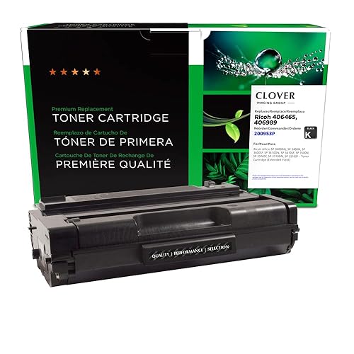 Clover Remanufactured Toner Cartridge Replacement for Ricoh 406465/406989 | Black | Extended Yield