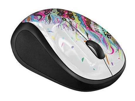 Logitech M325S Wireless Mouse, 2.4 GHz with USB Receiver, 1000 DPI Optical Tracking, 18-Month Life Battery, PC/Mac/Laptop/Chromebook - Celebration Black 2025 Celebration Black