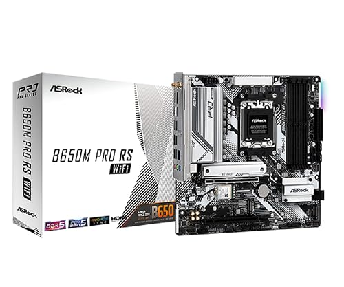 ASRock Pro RS AMD B650 AM5 Micro ATX DDR5 Motherboard