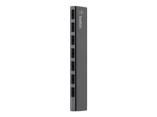 Belkin Ultra-Slim Desktop USB 2.0 Hub (7-Port), Black