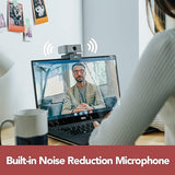 MP Mobile Pixels AI Camera, FHD 1080p Video Webcam, Noise Reduction Microphone,Auto Tracking and Auto Focusing, Widescreen HD Video Calling, for Skype, FaceTime,Hangouts,PC,MacBook,Laptop,Tablet