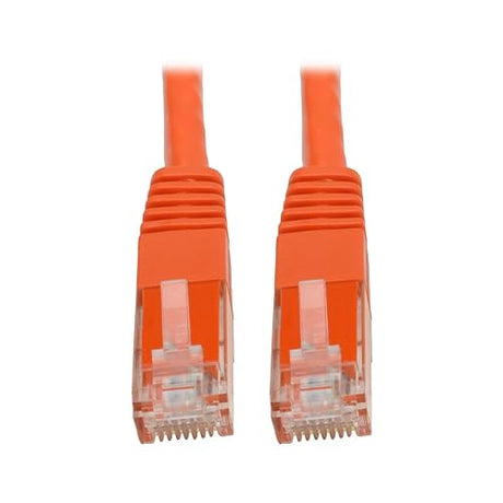 Tripp Lite N200-100-or Cat6 Cat5e Gigabit Molded Patch Cable RJ45 M/M 550Mhz Orange 100' 100' 100 ft. Orange