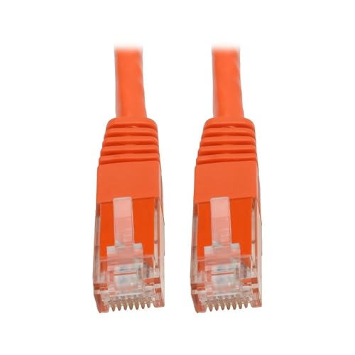 Tripp Lite N200-015-or Cat6 Cat5e Gigabit Molded Patch Cable RJ45mm 550MHz Orange 15' 15' 15 ft. Orange