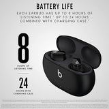 Beats Studio Buds True Wireless Noise Cancelling Earbuds Compatible with Apple & Android, Built-in Microphone, IPX4 Rating, Sweat Resistant Earphones, Class 1 Bluetooth Headphones - Black